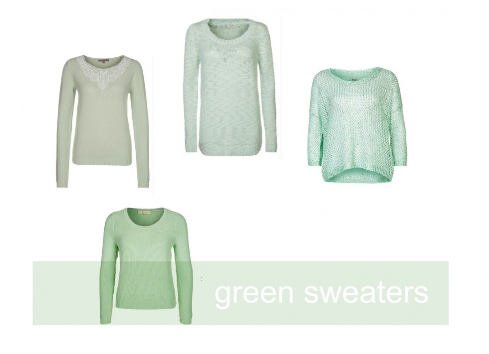 green sweaters zalando