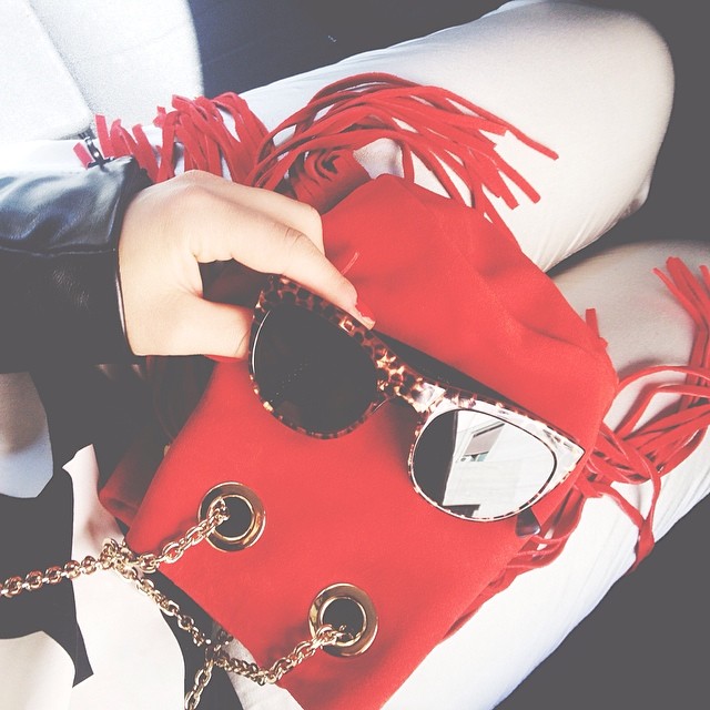 coccinelle ss14 bag red